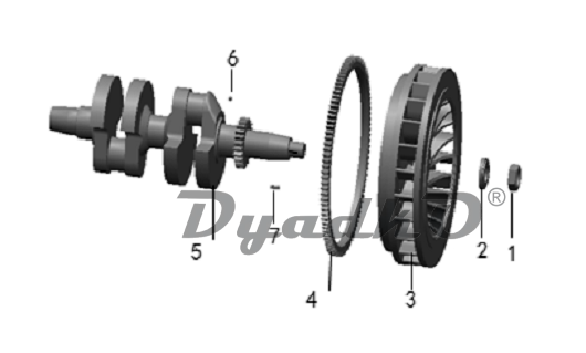Запчасти, схема и деталировка Flywheel Assembly
